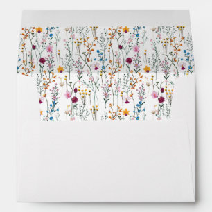 Summer Wildflower Pattern Envelope