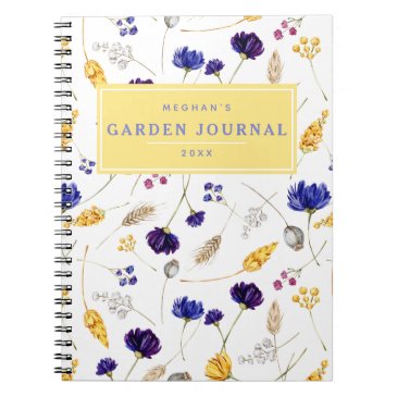 Summer Wildflower Pattern Gardening Journal