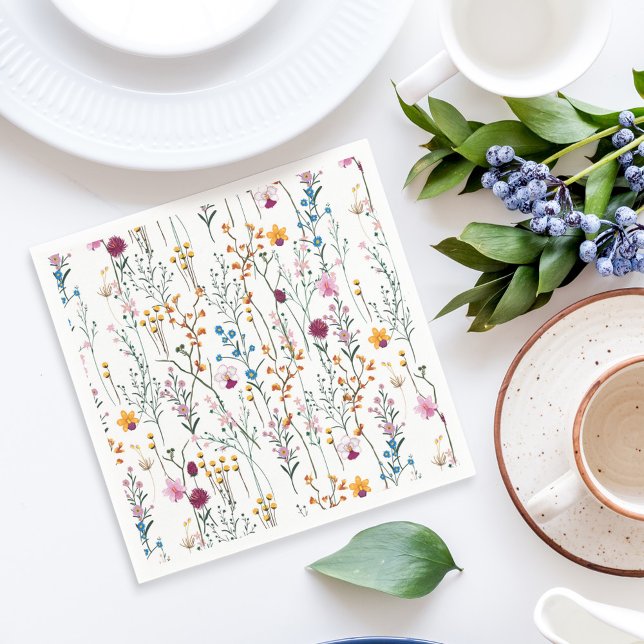 Summer Wildflower Pattern Napkins (Creator Uploaded)