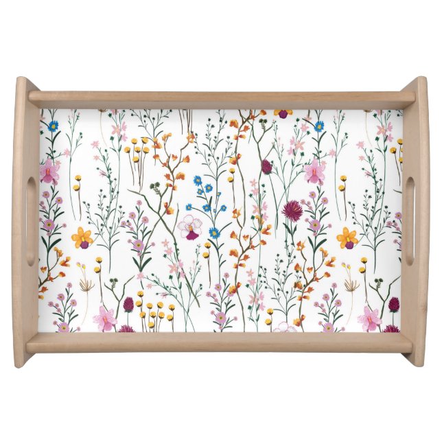 Summer Wildflower Pattern Serving Tray (Front)