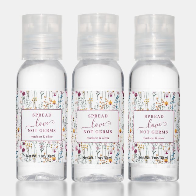 Summer Wildflower Pattern - Spread Love Hand Sanitizer (Set)