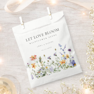 Summer Wildflower Seeds Wedding Favor Bag