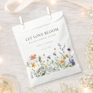 Summer Wildflower Seeds Wedding Favor Bag