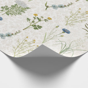 Summer Wildflower Vintage Floral Meadow Wrapping Paper