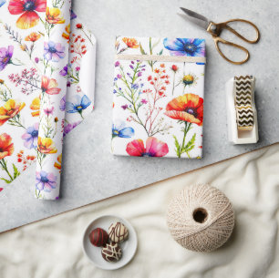 Summer Wildflower Wrapping Paper