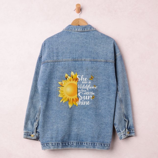 Summer Wildflowers and  Sunshine Denim Jacket (Hangar)