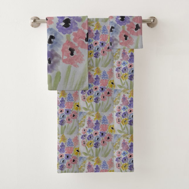 Summer Wildflowers Bath Towel Set (Insitu)