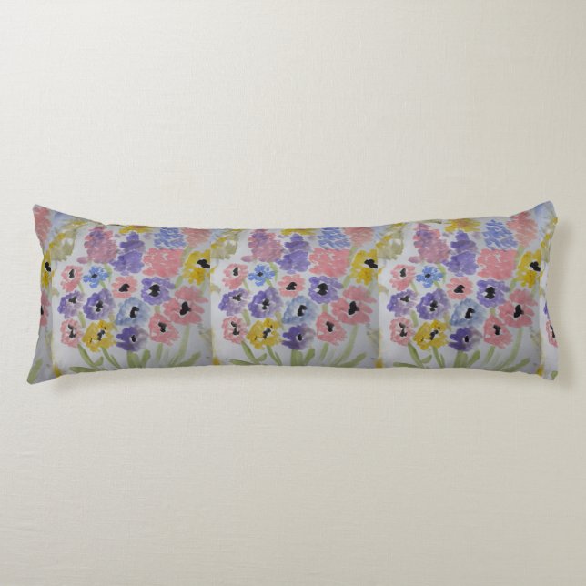 Summer Wildflowers  Body Pillow (Front)