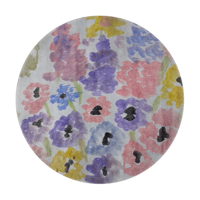 Summer Wildflowers Cutting Board (Front)