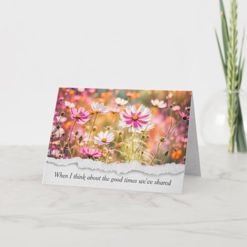 Summer Wildflowers Friendship Card