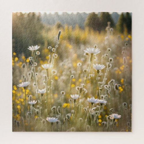 Summer Wildflowers In Field Jigsaw Puzzle