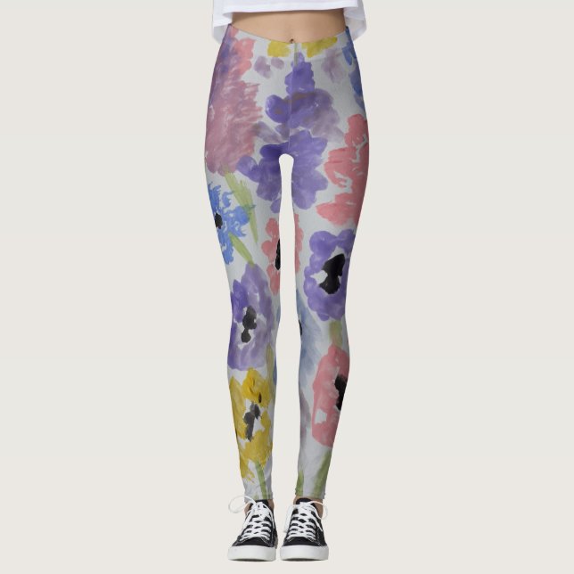 Summer Wildflowers  Leggings (Front)