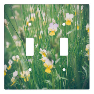 Summer wildflowers  light switch cover