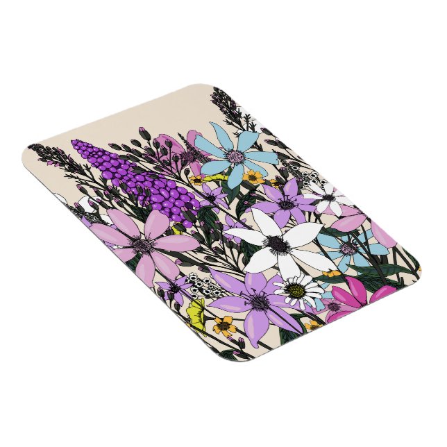 Summer Wildflowers Magnet (Right Side)