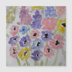 Summer Wildflowers Magnetic Card