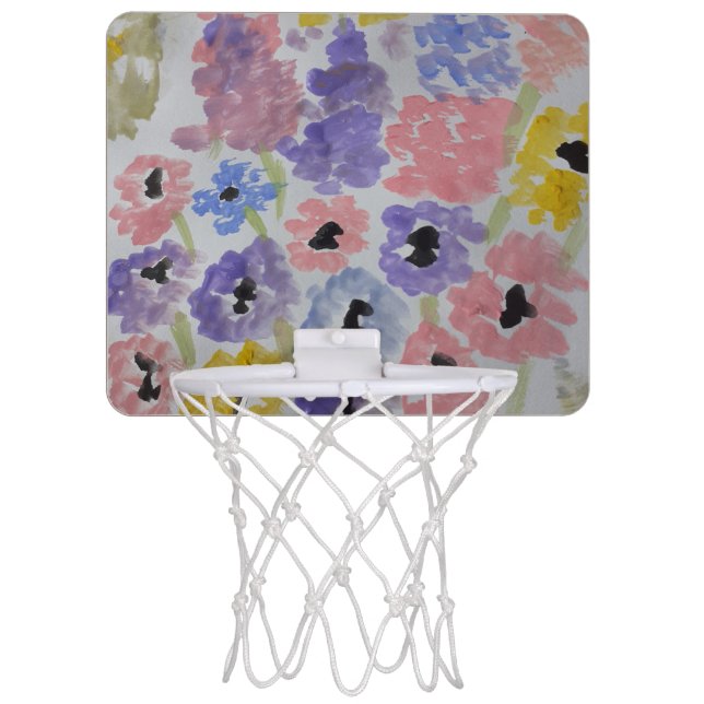 Summer Wildflowers Mini Basketball Hoop (Front)