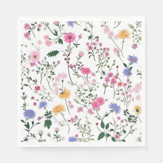 Summer Wildflowers Napkins (Front)