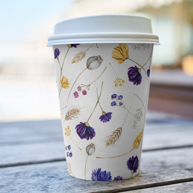 Summer Wildflowers Pattern Paper Cups (Creator Uploaded)