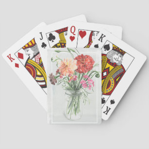 Summer Wildflowers - Pinks & Reds Poker Cards
