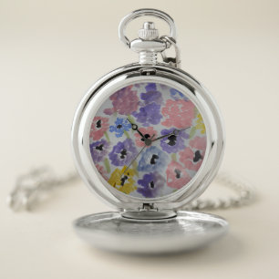 Summer Wildflowers  Pocket Watch