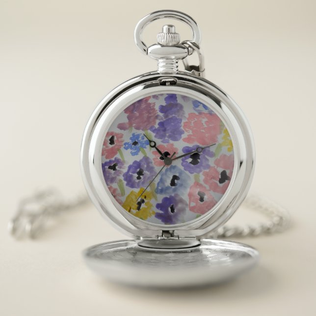Summer Wildflowers  Pocket Watch (Inside)