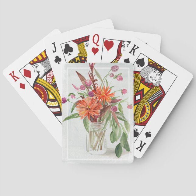 Summer Wildflowers Poker Cards (Back)