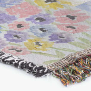 Summer Wildflowers  Throw Blanket