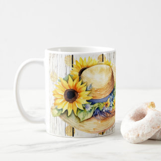 summer with sunflowers vintage  coffee mug
