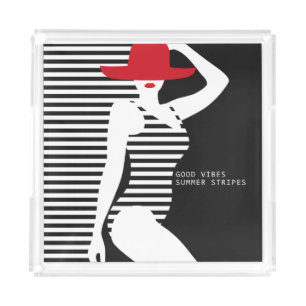 Summer Woman trays