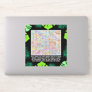 Summer Word Search Puzzle Sticker