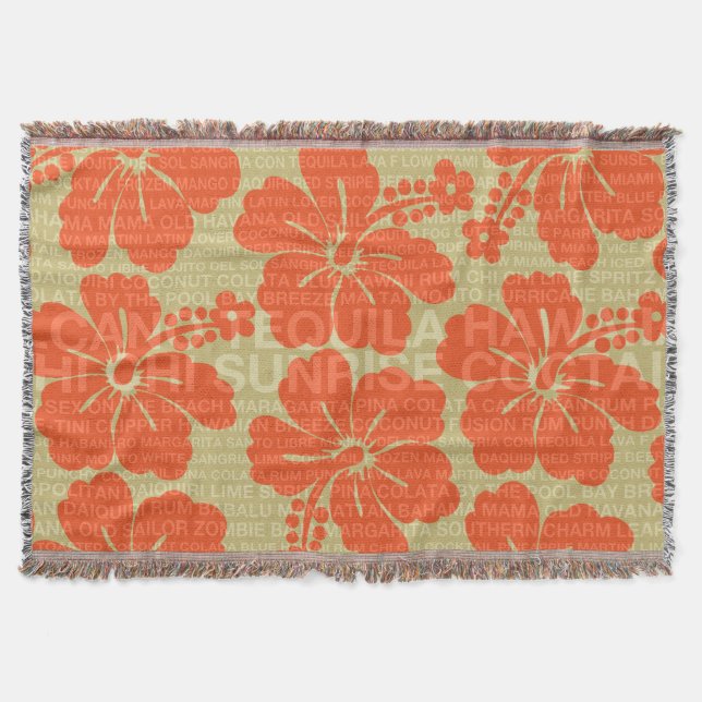 Summer Words Cocktails and Hibiscus Blankets (Front)