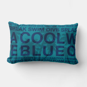 Summer Words Poolside and Palm Tree Pillows