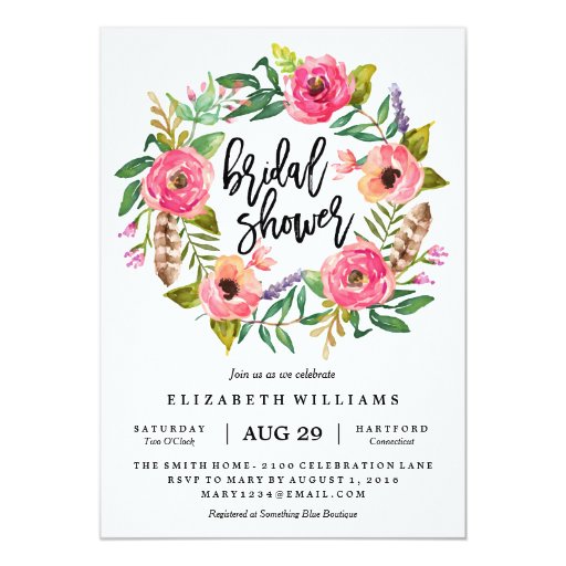 Summer Bridal Shower Invitations 4