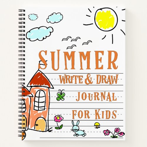 Summer Write  Draw Journal for Kids