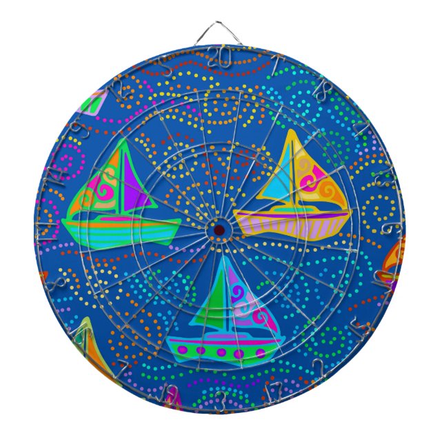 Summer Yachting Dart Board (Front)