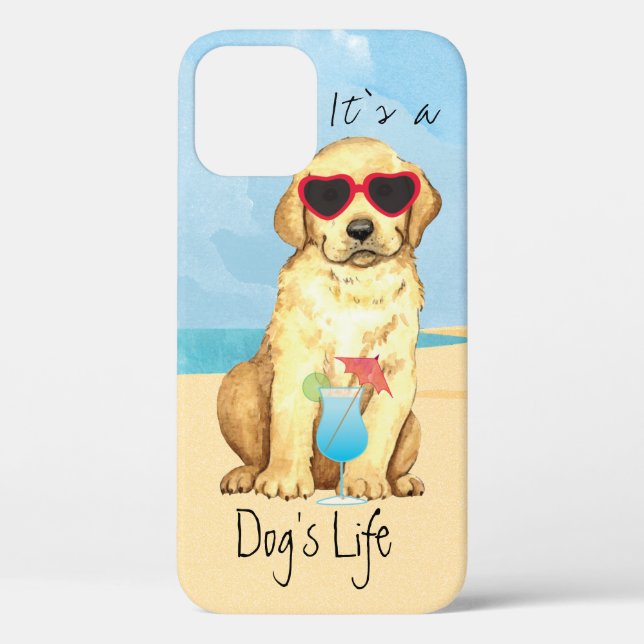 Summer Yellow Lab Case-Mate iPhone Case (Back)