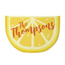 Summer Yellow Lemon Food Family Name Script