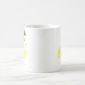 Summer Yellow Lemon Monogrammed Bride | Coffee Mug (Center)