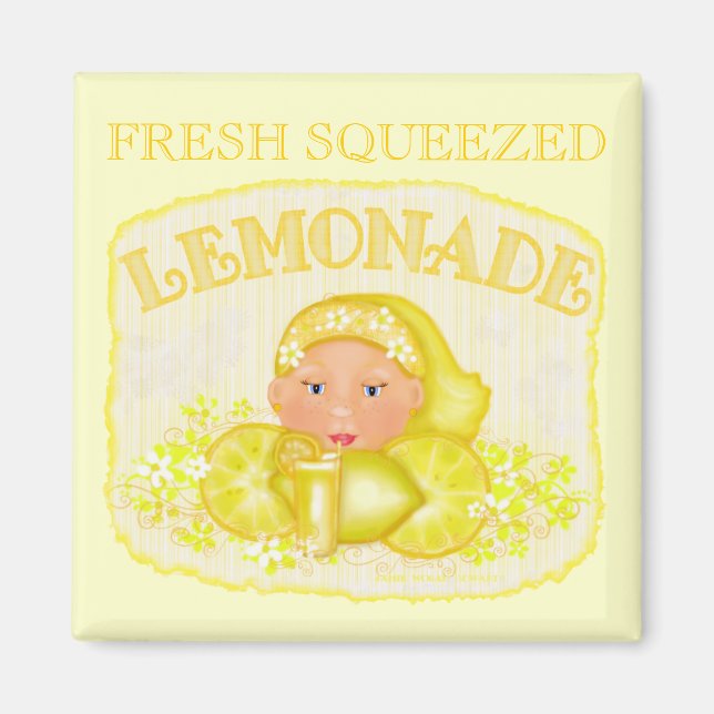 Summer Yellow Lemonade Magnet (Front)