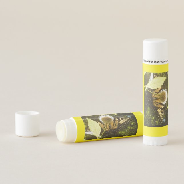 Summer Yellow Monarch Feeding On Nectar Lip Balm (In Situ)