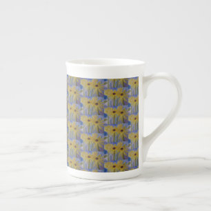 Summer Yellow Sunflowers Bone China Mug