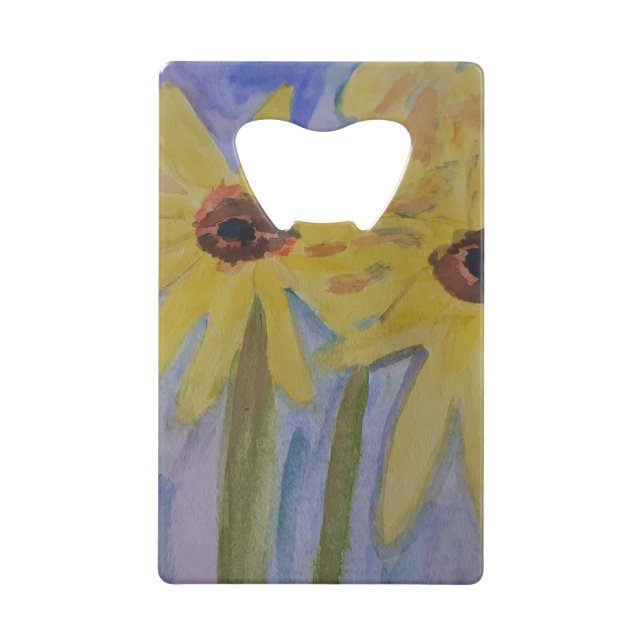 Summer Yellow Sunflowers Bottle Opener (Front)
