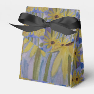 Summer Yellow Sunflowers Favor Boxes