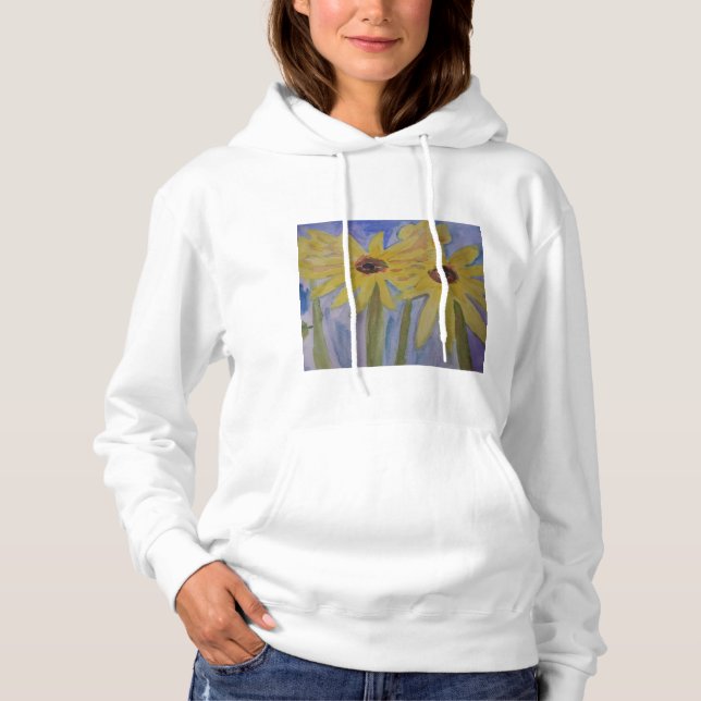 Summer Yellow Sunflowers Hoodies (Front)