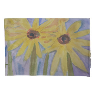 Summer Yellow Sunflowers Pillow Case