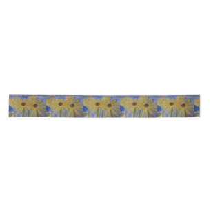 Summer Yellow Sunflowers Ribbon