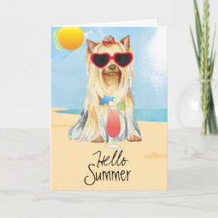 Summer Yorkie Card
