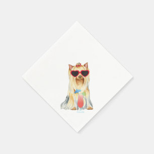 Summer Yorkie Napkins