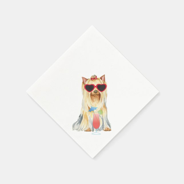 Summer Yorkie Napkins (Corner)