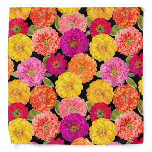 Summer Zinnias Bandana